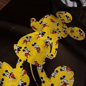 Disney Mickey Mouse Yellow and Black Tote Bag